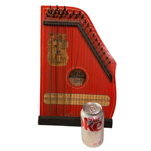 Stringed Instrument Jubel Tone Vintage Kids Zither Made In Germany - Picture 2 of 10